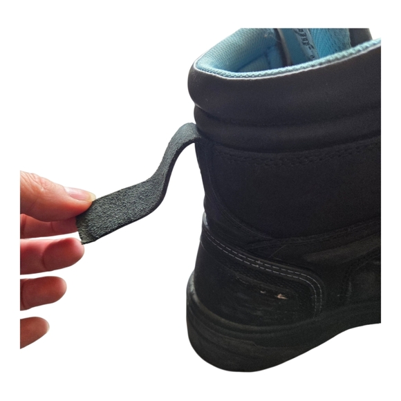 Dakota Womans Black Protective Steel Toe Boots Size 6 - Picture 4 of 9